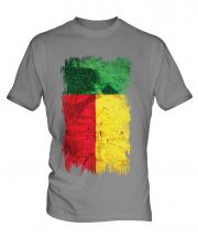 Benin Grunge Flag Mens T-Shirt