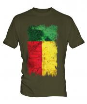 Benin Grunge Flag Mens T-Shirt