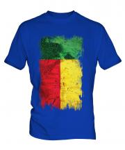 Benin Grunge Flag Mens T-Shirt