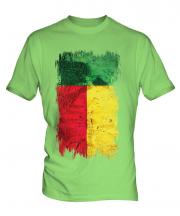 Benin Grunge Flag Mens T-Shirt