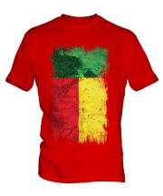 Benin Grunge Flag Mens T-Shirt