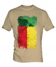 Benin Grunge Flag Mens T-Shirt