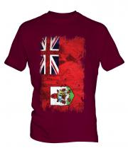 Bermuda Grunge Flag Mens T-Shirt
