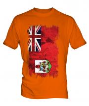 Bermuda Grunge Flag Mens T-Shirt