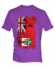 Bermuda Grunge Flag Mens T-Shirt