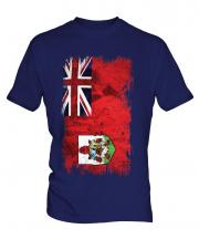 Bermuda Grunge Flag Mens T-Shirt