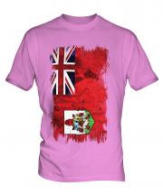Bermuda Grunge Flag Mens T-Shirt