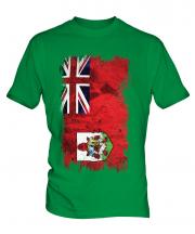 Bermuda Grunge Flag Mens T-Shirt