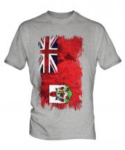 Bermuda Grunge Flag Mens T-Shirt