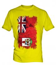 Bermuda Grunge Flag Mens T-Shirt