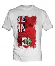 Bermuda Grunge Flag Mens T-Shirt