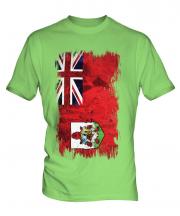 Bermuda Grunge Flag Mens T-Shirt