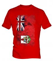 Bermuda Grunge Flag Mens T-Shirt