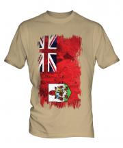 Bermuda Grunge Flag Mens T-Shirt