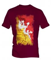 Bhutan Grunge Flag Mens T-Shirt