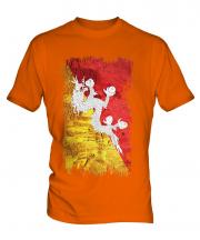 Bhutan Grunge Flag Mens T-Shirt