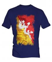 Bhutan Grunge Flag Mens T-Shirt