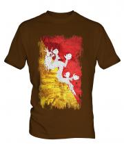 Bhutan Grunge Flag Mens T-Shirt