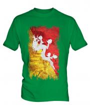 Bhutan Grunge Flag Mens T-Shirt