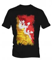 Bhutan Grunge Flag Mens T-Shirt