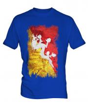 Bhutan Grunge Flag Mens T-Shirt
