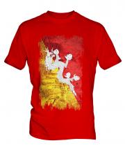 Bhutan Grunge Flag Mens T-Shirt