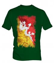 Bhutan Grunge Flag Mens T-Shirt