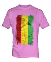 Bolivia Grunge Flag Mens T-Shirt