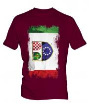 Bosnia And Herzegovina Federation Grunge Flag Mens T-Shirt