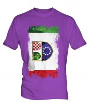 Bosnia And Herzegovina Federation Grunge Flag Mens T-Shirt