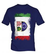 Bosnia And Herzegovina Federation Grunge Flag Mens T-Shirt