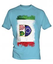 Bosnia And Herzegovina Federation Grunge Flag Mens T-Shirt