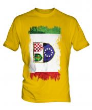Bosnia And Herzegovina Federation Grunge Flag Mens T-Shirt