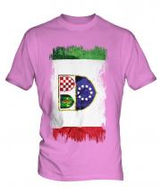 Bosnia And Herzegovina Federation Grunge Flag Mens T-Shirt