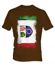 Bosnia And Herzegovina Federation Grunge Flag Mens T-Shirt