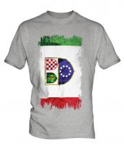 Bosnia And Herzegovina Federation Grunge Flag Mens T-Shirt