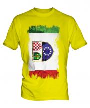 Bosnia And Herzegovina Federation Grunge Flag Mens T-Shirt