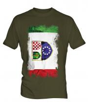 Bosnia And Herzegovina Federation Grunge Flag Mens T-Shirt