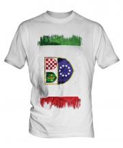 Bosnia And Herzegovina Federation Grunge Flag Mens T-Shirt