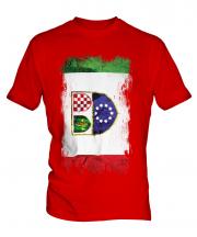 Bosnia And Herzegovina Federation Grunge Flag Mens T-Shirt