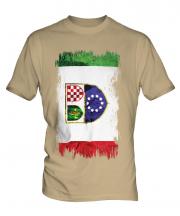 Bosnia And Herzegovina Federation Grunge Flag Mens T-Shirt