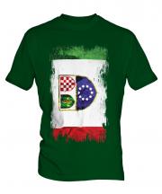 Bosnia And Herzegovina Federation Grunge Flag Mens T-Shirt