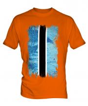Botswana Grunge Flag Mens T-Shirt