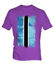 Botswana Grunge Flag Mens T-Shirt