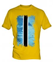 Botswana Grunge Flag Mens T-Shirt