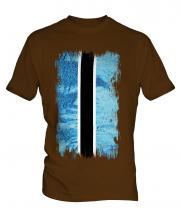 Botswana Grunge Flag Mens T-Shirt