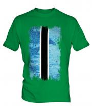 Botswana Grunge Flag Mens T-Shirt