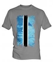 Botswana Grunge Flag Mens T-Shirt