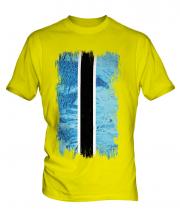 Botswana Grunge Flag Mens T-Shirt