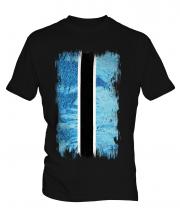 Botswana Grunge Flag Mens T-Shirt